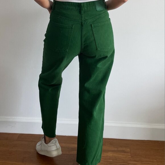 Stradivarius green jeans, size US 6 - Picture 2 of 5